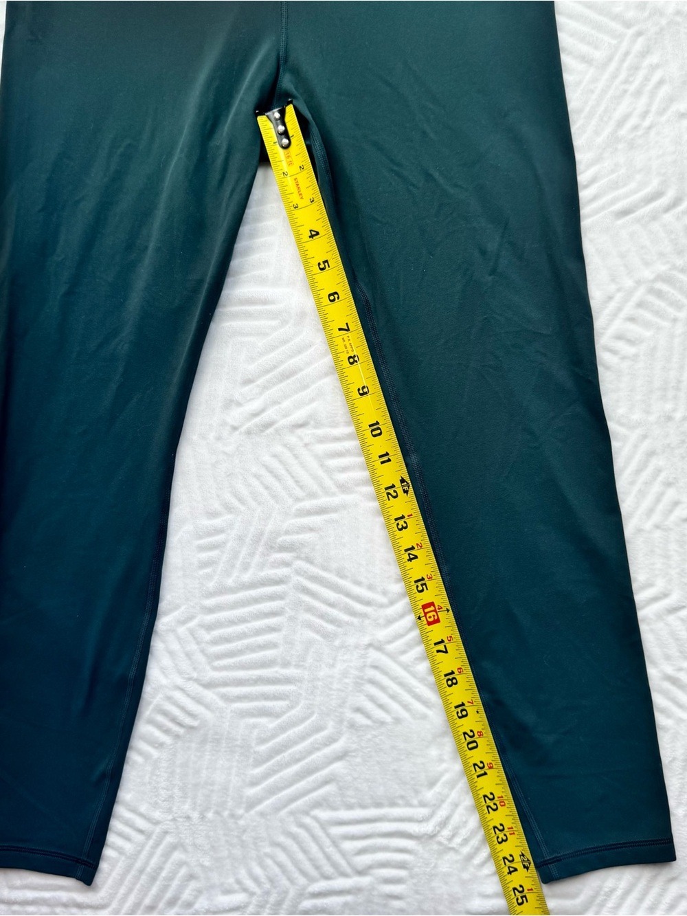 Athleta Elation Ultra High Rise Tight Leggings Women’s L Teal Green 25" Ankle - Picture 4 of 10